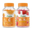Vitamina C 750mg + Vitamina D3 + Vitamina K2, Gummies Bundle - Grande Degustazione, Supplemento di vitamina, Senza glutine, OGM libero, pancia masticabile