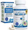 TriActive Biotics Daily Care - Probiotics for Women and Men, Prebiotic Blend with 6 Billion CFU - Probiotics for Digestive Health - Support Gut Health, Immune Defense - 90 Capsule