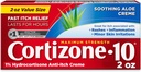 Cortizone 10 Crema Anti-Itch di massima resistenza con Aloe rilassante, Creme Idrocortisone 1%, 2 oz.