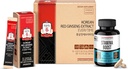 JUNG KWAN JANG Coreano Panax Ginseng Energy Bundle - Estrarre ogni volta 3000mg Sticks (30 conte) & Stamina Boost uomo per vitalità quotidiana (60 capsule)