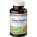 American Health Papaya Enzyme Chewable Tablets - promuove l'assorbimento nutriente, aiuta la digestione e rinfresca il respiro con clorofilla & Pepermint olio - senza glutine, vegetariano - 250 conte