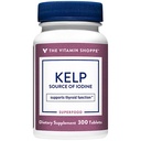 La vitamina Shoppe Kelp (da Atlantic Kelp & Potassium Iodine), Fonte di Iodio, Supporto tiroideo, Supporta Energia & Stamina (300 compresse)