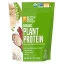 BetterBody Foods Organic Plant Based Protein Powder, 16g di Protein 24% DV, Vegan, Low Net Carbs, Gluten Free, Dairy Free, No Sugar Aggiunto, Soy Free, Non-GMO, 12.7 Ounces