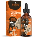 Liposomal Mushroom Complex Drops 2000 MG - 20 estratti di funghi biologici - Advanced Liquid Formula per l'immunità, la cognitiva e la memoria - Lions Mane Supplement, Reishi, Cordyceps, Chaga, 30 Servings