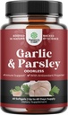 Softgels aglio inodore concentrato - Estratto di prezzemolo &amp; Supplementi aglio invecchiati - Pansley Softgels per il supporto Gut - 60 Ct