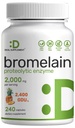 Bromelain Supplemento 2.000mg Per Serving, 240 capsule – Natural Proteolytic Enzymes from Fresh Pineapple – Supporta la digestione nutriente
