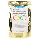 DrFormulas Dermtella Pacchetti di supporto della pelle trasparente | Pillole con zinco, Probiotici & DIM | Supplementi per le donne, adolescenti e uomini con nexabiotici probiotici, curcuma, olio di pesce, 1 mese di fornitura