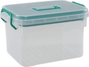 Organizzatore di scatola di stoccaggio di plastica trasparente / scatola di medicina, scatola di stoccaggio del kit di emergenza della famiglia