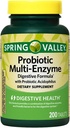 Compresse Probiotici Multi-Enzyme Digestive Formula, 200 Conte