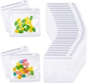 Nuanchu 12 pezzi Pill Pouches Set sacchetti pellami con cerniera riutilizzabile Baggies Clear Plastic Self Sealing Travel Medicine Organizer Storage with Slide Lock for Medicine and Small Items