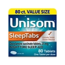 Unisom SleepTabs, Nighttime Sleep-aid, Doxylamine Succinate, 80 compresse