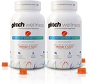 Gummie Glitch per gli occhi secchi Blue Light Defense – Vegan, Zucchero Zeaxanthin e Lutein Gummies per occhi Supplemento per adulti e anziani (60 Conte - 2 Bottiglia)
