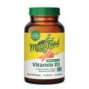 MegaFood Vitamina D3 1000 IU (25 mcg) - Integratori di vitamina D con cibo reale, supporto immunitario, Supporti ossa, denti e muscoli, vegetariano, senza glutine, non OGM, Kosher – 90 compresse, 90 Serve