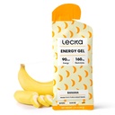 Lecka Energy Gel, 12 Gel | per l'Esercizio di Endurance, Made with Real Fruits and Basil Seeds, Fornisce energia naturale ed elettroliti (12 Gel, Banana)