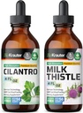 BIO KRAUTER Cilantro Tincture 4 Fl. Oz. & Latte Thistle Tincture 4 Fl. Oz.