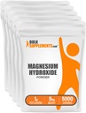 BulkSupplements.com Polvere di idrossido di magnesio - Supplemento di idrossido di magnesio - Grado alimentare & Gluten Free, 1g per porzione, 1kg (2.2 lbs) (Pack of 5)