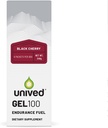 Gel Unived 100 - Vegan Energy Gel per Endurance Athletes Runners & Cyclists - 100kcal - Ciliegia Nera - Confezione da 6