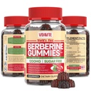 Berberina con Ceylon Cinnamon Gummies — Senza zucchero, 98% Pure & 10x Absorption — 1200mg HCL Organic Berberine Supplemento per la gestione del peso, Immunità, Metabolic & Digestive Health (30 giorni)