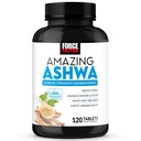 FORCE FACTOR Amazing Ashwa, KSM-66 Ashwagandha Supplemento per Stress Relief, Focus, Memoria, Supporto Immune, con Vitamine, Minerali e Antiossidanti, Integratori Cortisol per Donne, 120 Tablet