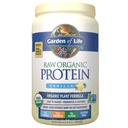 Polvere cruda di Vaniglia di proteine organiche del giardino di vita, 20 Serve - Vegan certificato, senza glutine, organico, non OGM, a base di zucchero vegetale Shake with Probiotics & Enzymes, 4g BCAAs, 22g Protein