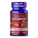Puritan Pride Premium Lycopene 10mg, integratore alimentare per la prostata, antiossidante, salute del cuore e supporto sanitario generale, 100 Softgel a rilascio rapido