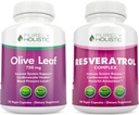 Estratto di foglie di oliva puramente olistico 750mg + Resveratrolo Complesso 1450mg - 300 capsule vegan - Made in Italy