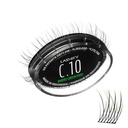 Lashify Curl 10mm Gossamer Eyelash Extensions Refill in Ombre Green, Easy DIY False Lashes per un look naturale