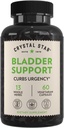 Crystal Star Bladder Support (60 capsule) – Integratore a base di erbe per la funzione della vescica sana - Mirtillo, Dandelion & Fenugreek - Aiuta la vescica iperattiva e l'incontinenza - Non-OGM