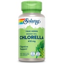 SOLARAY Broken Cell Chlorella 410 mg | Nutrient-Rich Superfood w/Naturally Occurring Protein, Vitamine, Minerali, Chlorophyll | Non-GMO | 100 VegCaps