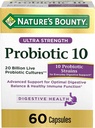 Probiotici della natura Bounty, Ultra Strength Probiotic 10, Salute e equilibrio digestivo immunitario, 60 capsule