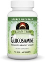Fonte Naturals Vegan True Glucosamine, promuove Giunti sani*, 750 mg - 60 compresse