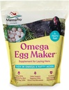 Manna Pro Omega Egg Maker, supplemento di alimentazione di pollo per le galline di cottura, cibo di pollame con acidi grassi Omega-3, supporto di digestione con vitamine e minerali fortificati, 5 lbs
