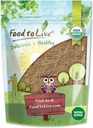 Cibo per vivere Psyllium Husk Polvere organica, 2 Pounds — Non OGM, Kosher, Ultra Fine, Non zuccherato, Non aromatizzato, Ricco in fibra, Natural Food Thickener, Grande per cuocere, Raw, Bulk, Vegan, Keto Friendly