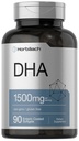 Horbaach DHA Supplemento 1500mg | 90 Softgels | EPA, Omega 3, DHA | Non OGM, Gluten Free