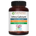 Pure Nutrition Ultra Calcium 1000mg con VIT D3 + K2 | 120 Tab | Supplemento Calcium altamente assorbibile con Calcium Citrate Malate, VIT D3, K2, Moringa Oleifera, Magnesio e Zinco.