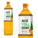Bevanda Aloe Vera con Pulp Mango Flavor - 50.7 Fl Oz (1.5 L) - Bevanda rinfrescante con Succo reale Aloe Vera