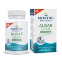 Nordic Naturals Algae DHA - 90 Gel Morbidi - 500 mg Omega-3 DHA - Olio di alghe vegano certificato - DHA a base vegetale - Cervello, Supporto di sistema per occhi e nervosi - Non-GMO - 45 Serve