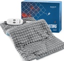 Bedsure Riscaldamento Pad per Neck and Shoulders and Back, Pad riscaldato ponderato con vibrazione, FSA Articoli idonei, Regali di compleanno per le donne Uomini mamma, Auto Shut Off, 5lbs 12" x 24", Grigio