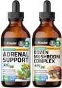 BIO KRAUTER Supporto surrenale Tincture 4 Fl. Oz. & Dozen Mushroom Tincture 4 Fl. Oz.