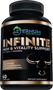 Infinito - HGH - Testosterone - Vitality Supplement-Includes Argnine-Glutamina, e altro ancora! Supporta resistenza, Stamina, Skin & Hair Health, crescita muscolare. per uomini e donne 60 capsule per bottiglia.