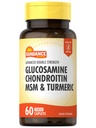 Sundance Glucosamine Chondroitin MSM e Turmeric | 60 Caplets | Doppia resistenza | Non OGM e Gluten Supplemento gratuito