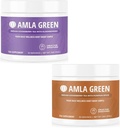 Amla Powder & Green Tea Superfood Supplemento con spezie di sambuco & zucca, organico, vegano, 30 porzioni