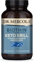 Dr. Mercola, Keto Krill Oil Supplement, 90 Serve (180 capsule) Omega 3 acidi grassi, MSC Certificato, Non OGM, Soy-Free, Gluten Free