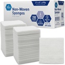MED PRIDE 3x3 in Gauze Pads 200 Confezione, Nonsterile, 4 Ply, Bandaggi Mesh non aderenti, Absorbent Wound Care Sponges