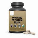 Organico Psyllium Husk Capsule 750 mg, Natural Fiber Supplement per Gut Health* - alternativa a Psyllium Husk Powder, Zealthy Life, 250 capsule