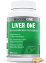 Equilibrio supplemento di sostegno del fegato con estratto di cardo del latte, radice di dente di leone & molibdeno – naturale pulizia del fegato, riparazione & disintossicazione per gli uomini e le donne - capsule vegane, 1 mese di fornitura - fegato uno
