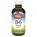 Carlson - B-6 Liquido, Vitamina B-6, Produzione Energetica, Salute Del Cuore, Limonata di Berry, 120 mL (4 Fl Oz)