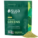 Suja Organic Greens Powder Probiotic Blend, Spirulina, Daily Superfood Drink o Smoothie Mix per il supporto immunitario, Digestione, & Energy, Vegan, Gluten Free, Non GMO, 30 Serve
