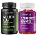 HAVASU NUTRITION Elderberry Gummies + Mullein Leaf Capsule Immune Support Bundle