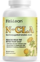 Fit & Lean N-CLA, supplemento di perdita di peso, riduce il grasso corporeo meglio di CLA, migliorare il metabolismo, Supporta il muscolo magro, Stimolant Free, Acido linoleico non coniugato, 120 Serve (Packaging May Vary)